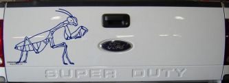Praying Mantis Animals Car or Truck Window Decal Sticker (Navy)