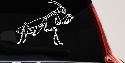 Praying Mantis Animals Car or Truck Window Vinyl Decal Sticker