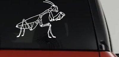 Praying Mantis Animals Car or Truck Window Vinyl Decal Sticker