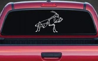 Praying Mantis Animals Car or Truck Window Decal Sticker