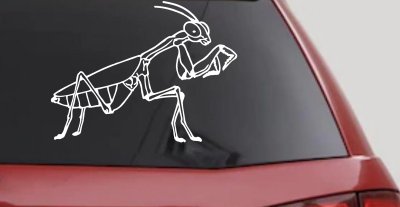 Praying Mantis Animals Car or Truck Window Vinyl Decal Sticker