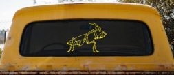Praying Mantis Animals Car or Truck Window Decal Sticker (Yellow)