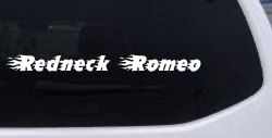 Redneck Romeo Country Car or Truck Window Decal Sticker