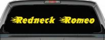 Redneck Romeo Country Car or Truck Window Decal Sticker (Yellow)