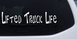 Lifted Truck Life Off Road Car or Truck Window Decal Sticker