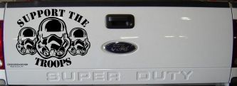 Support The Storm Troopers  Sci Fi Car or Truck Window Vinyl Decal Sticker (Black)