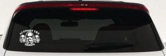 Support The Storm Troopers  Sci Fi Car or Truck Window Decal Sticker (White)
