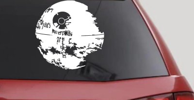 Death Star Sci Fi Car or Truck Window Vinyl Decal Sticker