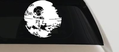 Death Star Sci Fi Car or Truck Window Vinyl Decal Sticker
