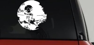 Death Star Sci Fi Car or Truck Window Vinyl Decal Sticker