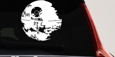 Death Star Sci Fi Car or Truck Window Vinyl Decal Sticker