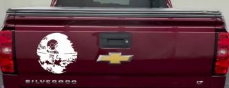 Death Star Sci Fi Car or Truck Window Decal Sticker (White)