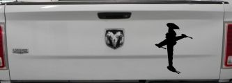 B Wing Sci Fi Car or Truck Window Decal Sticker (Black)