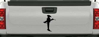 B Wing Sci Fi Car or Truck Window Decal Sticker (Black)