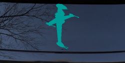 B Wing Sci Fi Car or Truck Window Vinyl Decal Sticker (Turquoise)