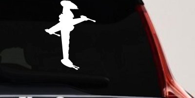 B Wing Sci Fi Car or Truck Window Vinyl Decal Sticker