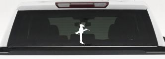 B Wing Sci Fi Car or Truck Window Vinyl Decal Sticker (White)