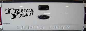 Truck Yeah Country Car or Truck Window Vinyl Decal Sticker (Black)