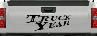 Truck Yeah Country Car or Truck Window Decal Sticker (Black)