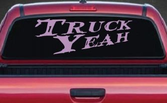 Truck Yeah Country Car or Truck Window Decal Sticker (Lilac)