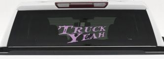 Truck Yeah Country Car or Truck Window Decal Sticker (Lilac)