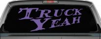 Truck Yeah Country Car or Truck Window Decal Sticker (Purple)