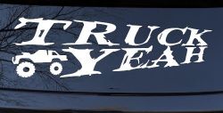 Truck Yeah With Truck Country Car or Truck Window Decal Sticker