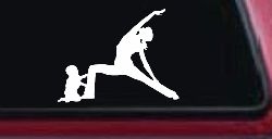 Yoga Mother And Child Car or Truck Window Decal Sticker