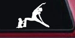 Yoga Mother And Child Car or Truck Window Decal Sticker