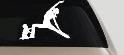 Yoga Mother And Child Car or Truck Window Vinyl Decal Sticker
