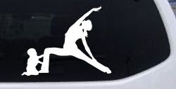 Yoga Mother And Child Car or Truck Window Decal Sticker