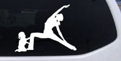 Yoga Mother And Daughter Car or Truck Window Decal Sticker