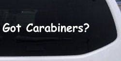 Got Carabiners Car or Truck Window Decal Sticker