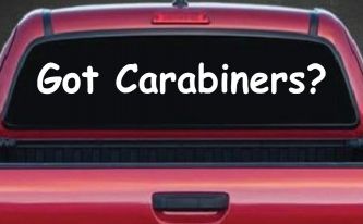 Got Carabiners Car or Truck Window Decal Sticker
