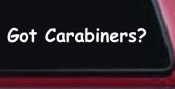 Got Carabiners Car or Truck Window Decal Sticker