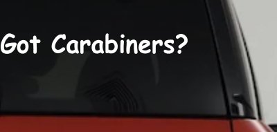 Got Carabiners Car or Truck Window Vinyl Decal Sticker