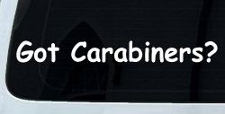 Got Carabiners Car or Truck Window Decal Sticker