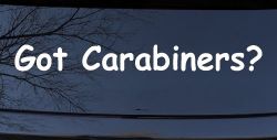 Got Carabiners Car or Truck Window Decal Sticker