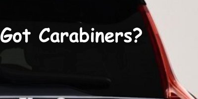 Got Carabiners Car or Truck Window Vinyl Decal Sticker