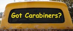 Got Carabiners Car or Truck Window Decal Sticker (Yellow)