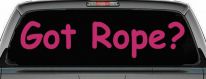 Got Rope Repelling Car or Truck Window Decal Sticker (Hot Pink)