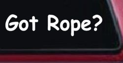 Got Rope Repelling Car or Truck Window Decal Sticker