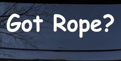 Got Rope Repelling Car or Truck Window Decal Sticker