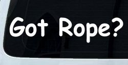 Got Rope Repelling Car or Truck Window Decal Sticker