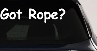 Got Rope Repelling Car or Truck Window Vinyl Decal Sticker