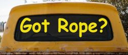 Got Rope Repelling Car or Truck Window Decal Sticker (Yellow)