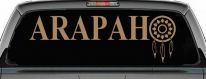 Arapaho Tribe Dreamcatcher Native American Indian Dream Catcher Car or Truck Window Decal Sticker (Light Brown)