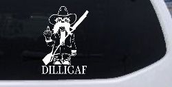 DILLIGAF Do I Look Like I Give A F Funny Car or Truck Window Decal Sticker