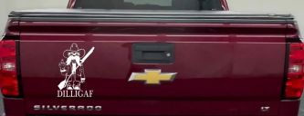 DILLIGAF Do I Look Like I Give A F Funny Car or Truck Window Decal Sticker (White)