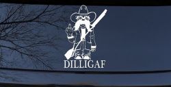 DILLIGAF Do I Look Like I Give A F Funny Car or Truck Window Decal Sticker